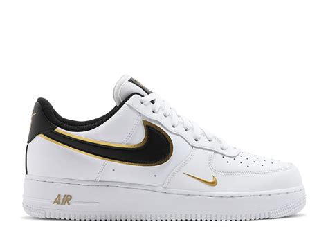 nike air force 1 07 weiß gold|nike af1 gold shoes.